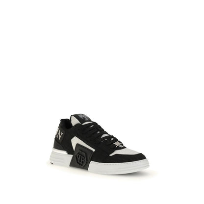 Black Calf Leather Bos Taurus Low Top Sneakers