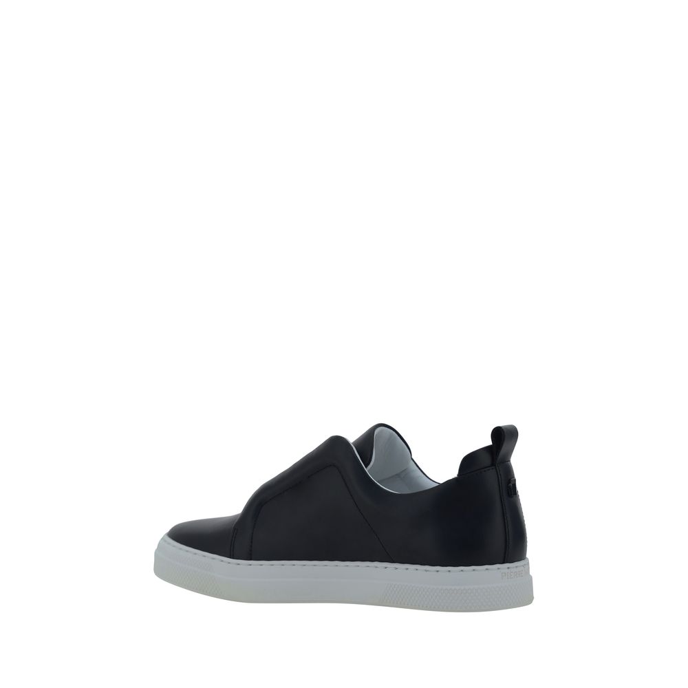 Black Calf Leather Bos Taurus Low Top Sneakers