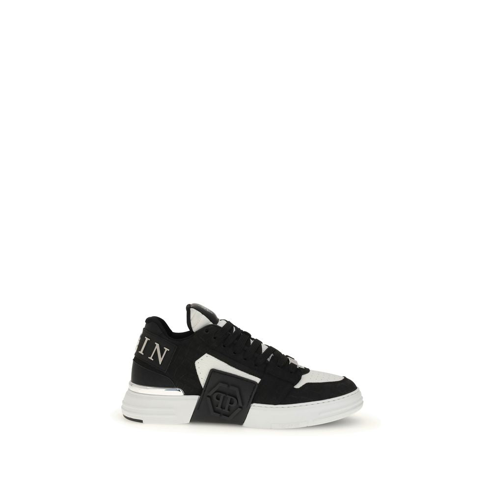 Black Calf Leather Bos Taurus Low Top Sneakers