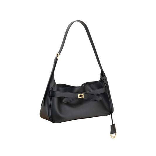 Black Calf Leather Bos Taurus Shoulder Bag