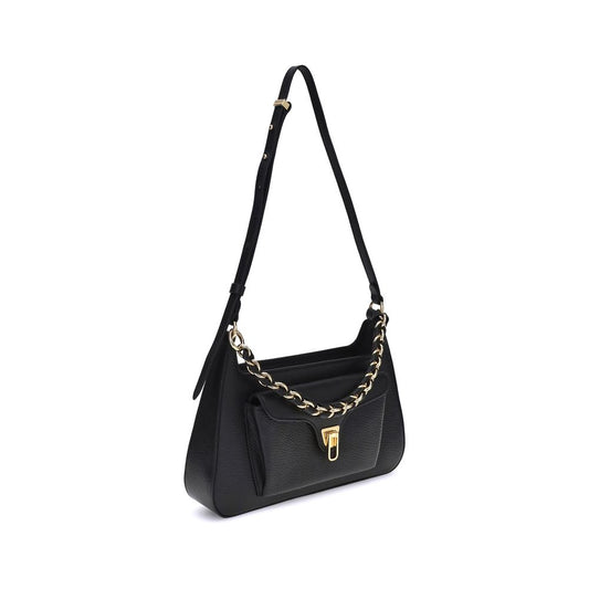 Black Calf Leather Bos Taurus Shoulder Bag