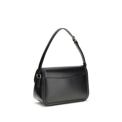 Black Calf Leather Bos Taurus Shoulder Bag