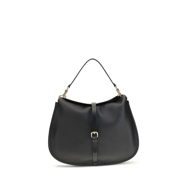 Black Calf Leather Bos Taurus Shoulder Bag