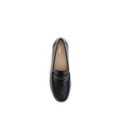 Black Calf Leather Bos Taurus Slip-On Loafers