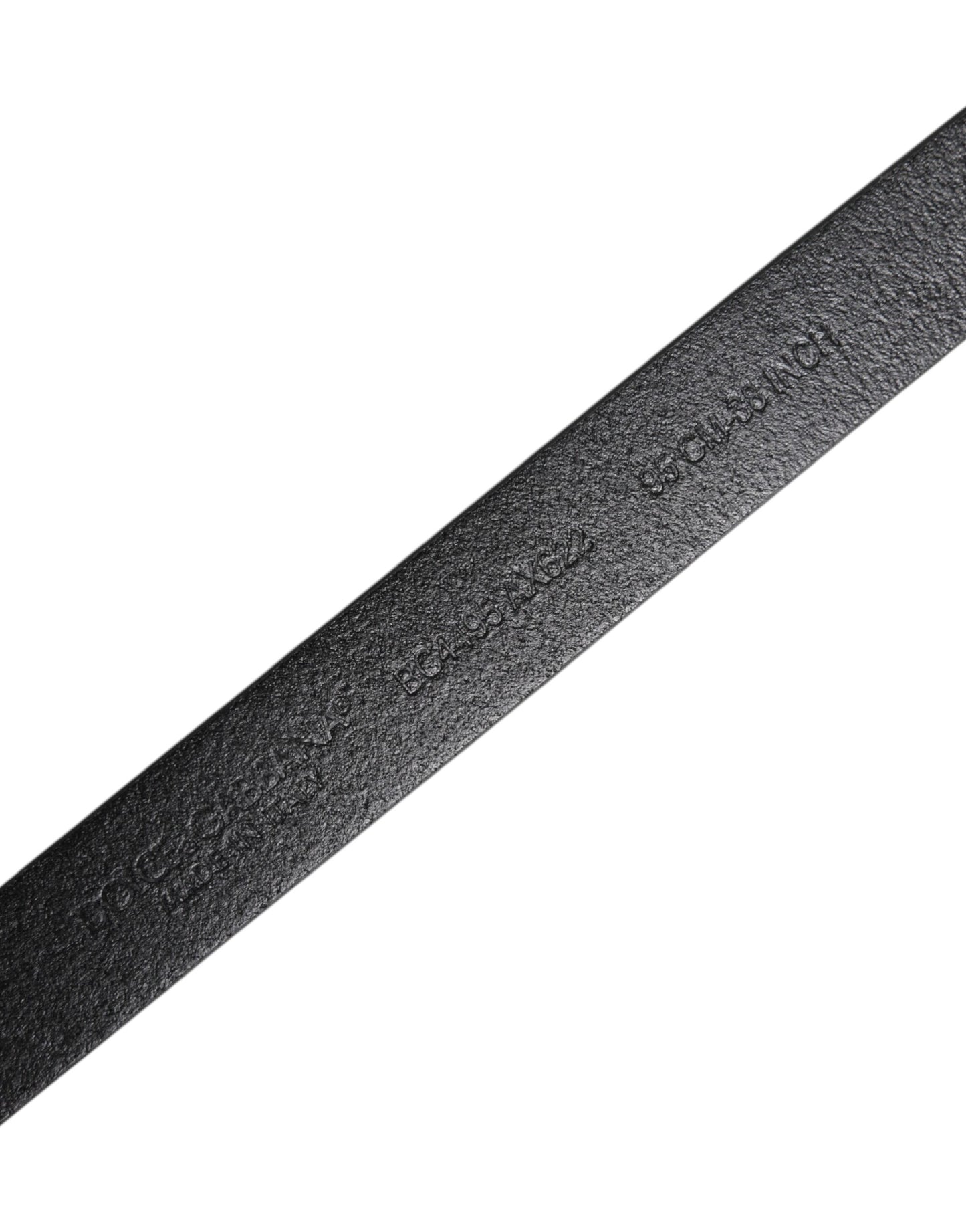 Black Calf Leather Gold Metal Buckle Belt-Dolce & Gabbana-LabelTerrace.com