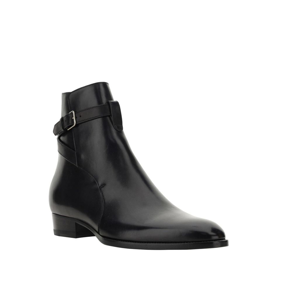 Wyatt Jodhpur Ankle Boots-Saint Laurent-LabelTerrace.com