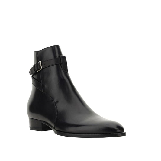 Wyatt Jodhpur Ankle Boots-Saint Laurent-LabelTerrace.com