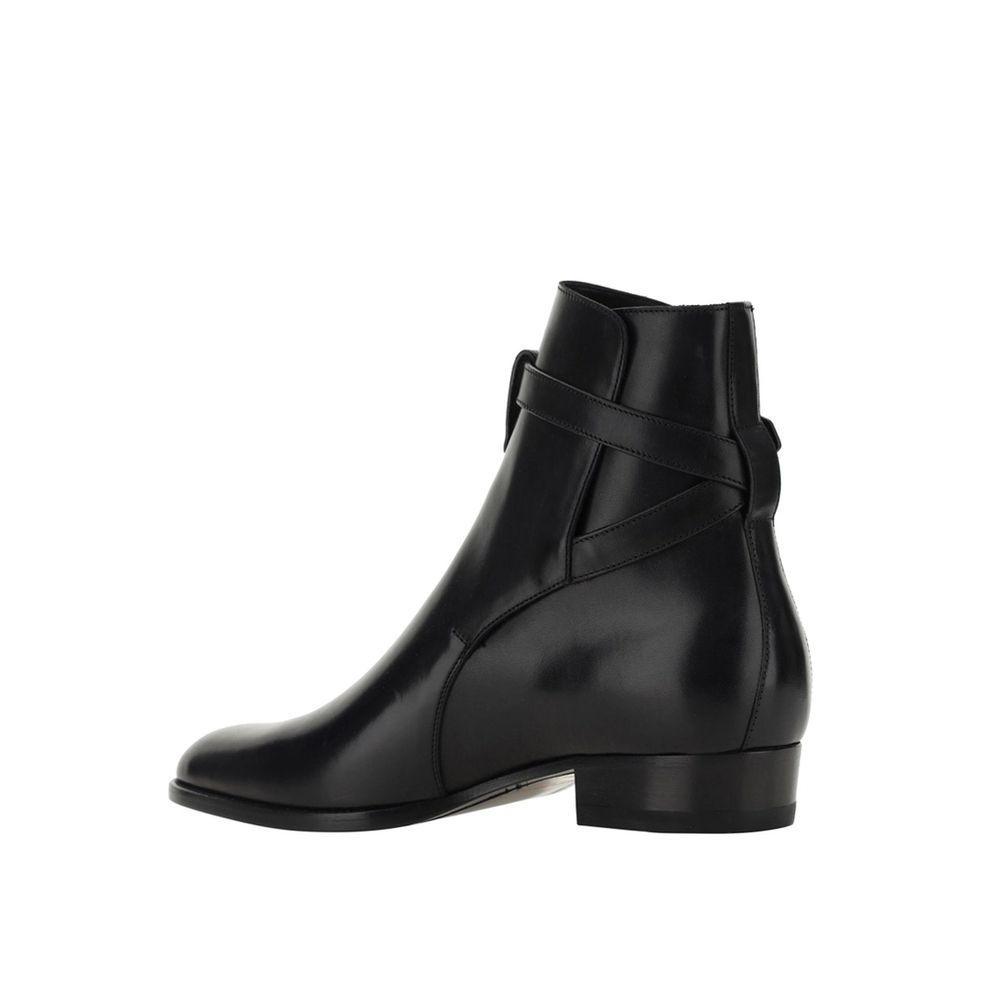 Wyatt Jodhpur Ankle Boots-Saint Laurent-LabelTerrace.com