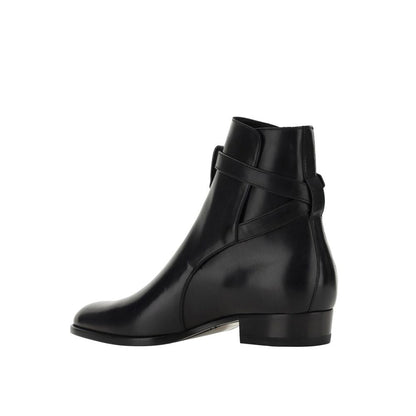 Wyatt Jodhpur Ankle Boots-Saint Laurent-LabelTerrace.com
