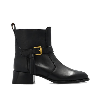 Lory Leather Ankle Boots-See By Chloé-LabelTerrace.com