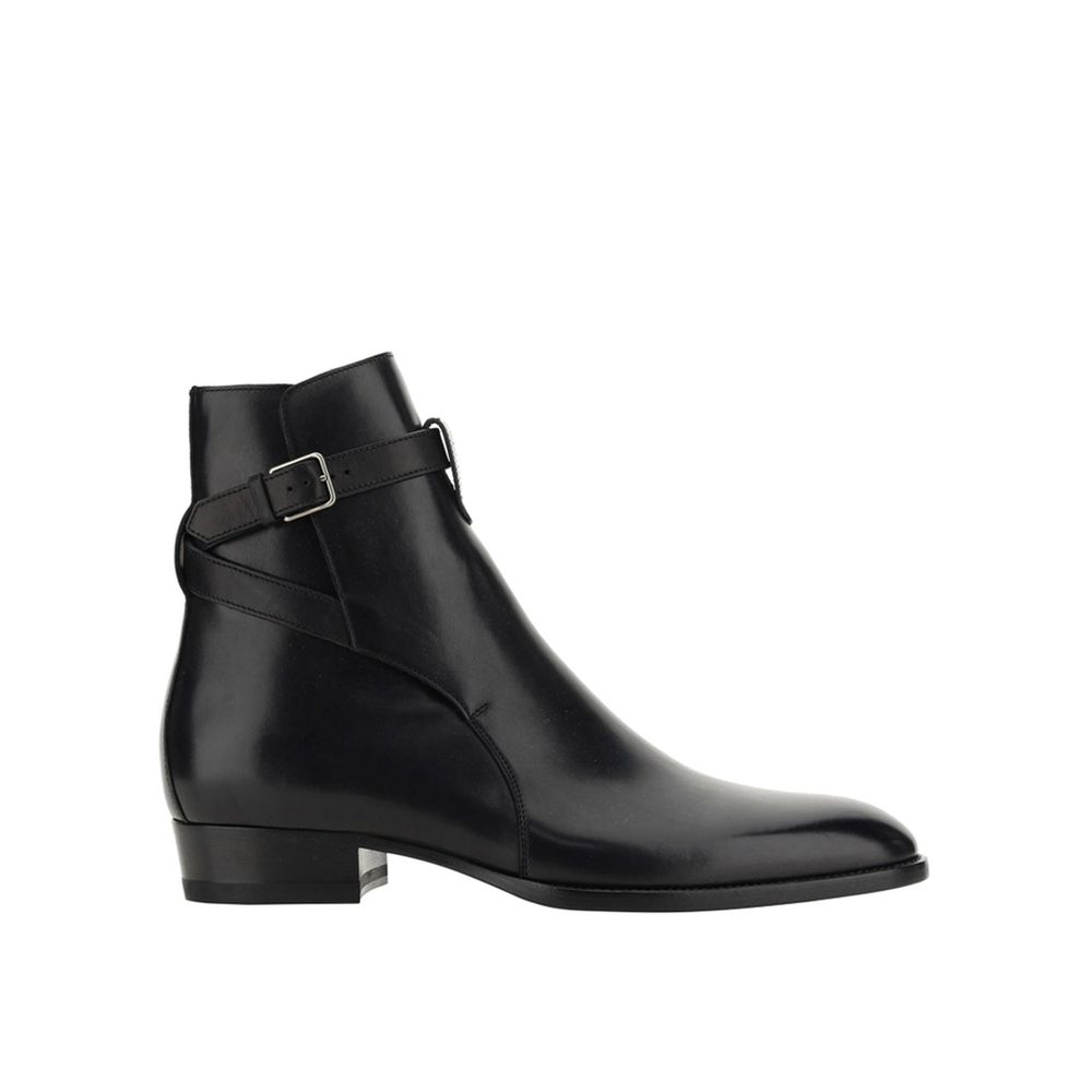 Wyatt Jodhpur Ankle Boots-Saint Laurent-LabelTerrace.com