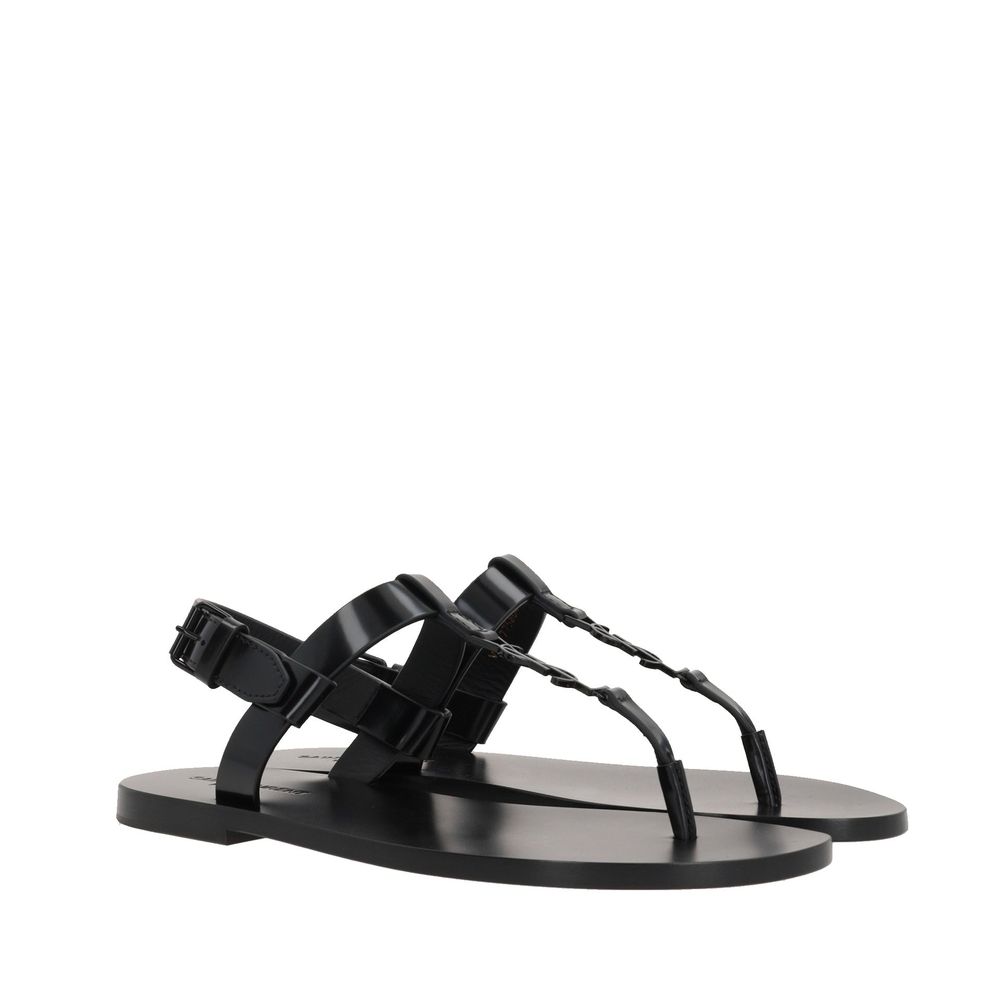 Cassandre 05 Flat Sandals-Saint Laurent-LabelTerrace.com