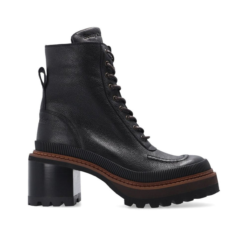 Mahalia Leather Lace-Up Boots-See By Chloé-LabelTerrace.com