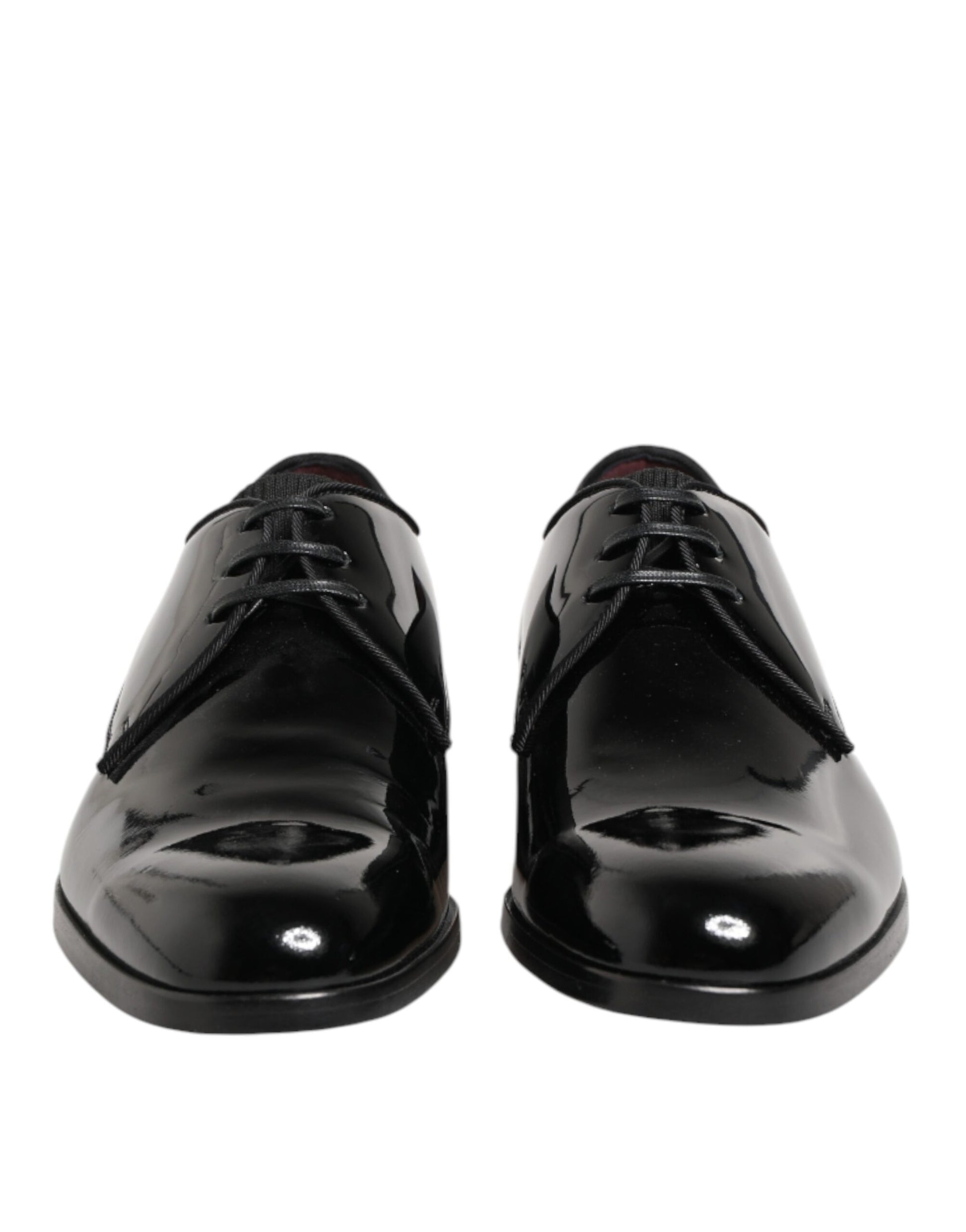 Black Calfskin Leather Derby Dress Shoes
