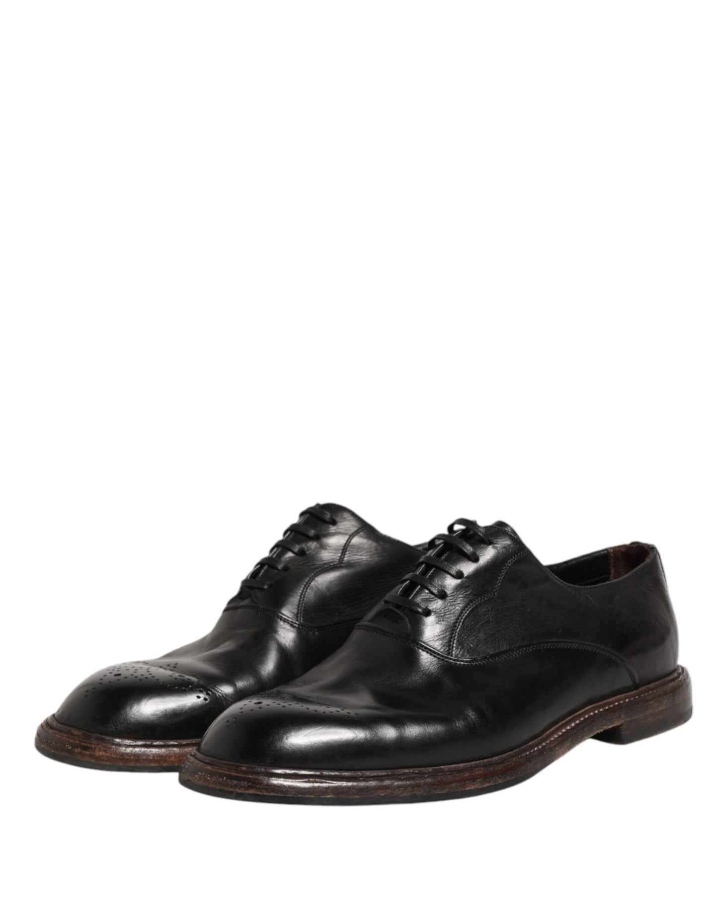 Black Calfskin Leather Oxford Dress Shoes