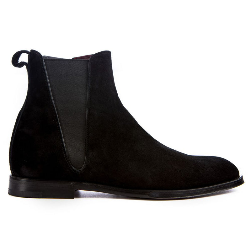 Black Calfskin Men Ankle Boot-Dolce & Gabbana-LabelTerrace.com