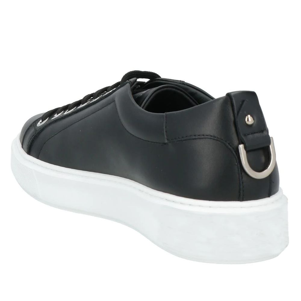 Black Calfskin Men Sneaker-Les Hommes-LabelTerrace.com