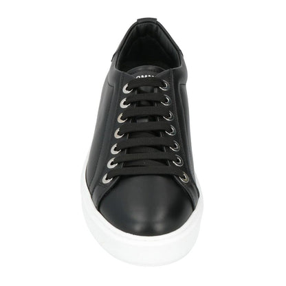 Black Calfskin Men Sneaker-Les Hommes-LabelTerrace.com