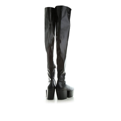 Leather Platform Boots-Prada-LabelTerrace.com