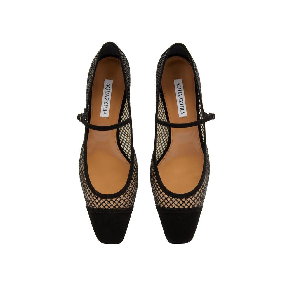 Mayor Crystals Mesh Pumps 35-Aquazzura-LabelTerrace.com