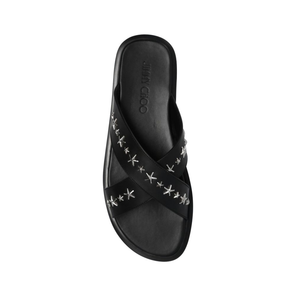 Palmo Leather Sandals-Jimmy Choo-LabelTerrace.com