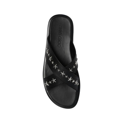 Palmo Leather Sandals-Jimmy Choo-LabelTerrace.com