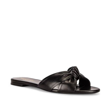 Leather Slides-Saint Laurent-LabelTerrace.com