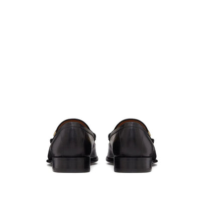 V-Logo Moon Leather Loafers-Valentino Garavani-LabelTerrace.com