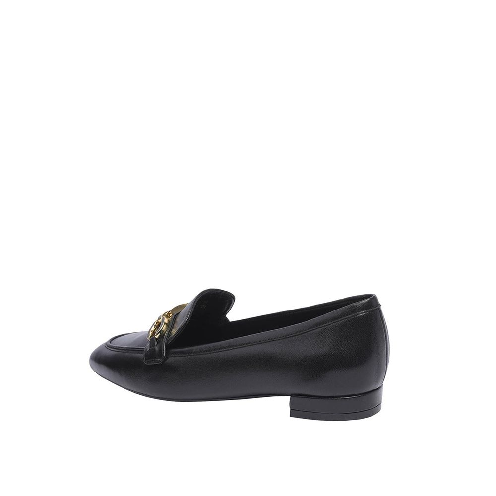 Signature Square Leather Loafers-Stuart Weitzman-LabelTerrace.com