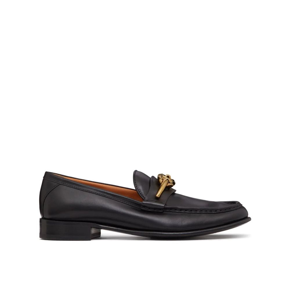 V-Logo Moon Leather Loafers-Valentino Garavani-LabelTerrace.com