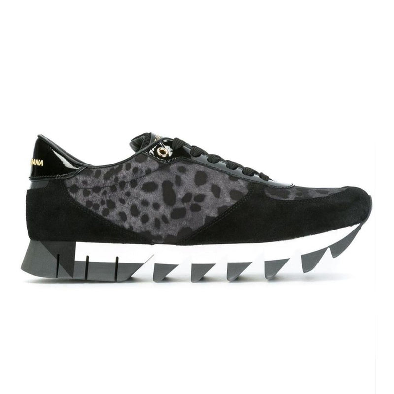 Black Calfskin Sneaker-Dolce & Gabbana-LabelTerrace.com