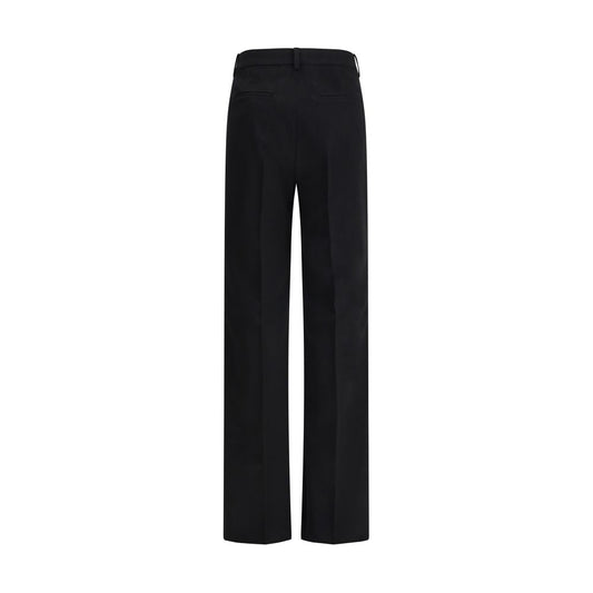 Black Camel Hair  Casual Pants