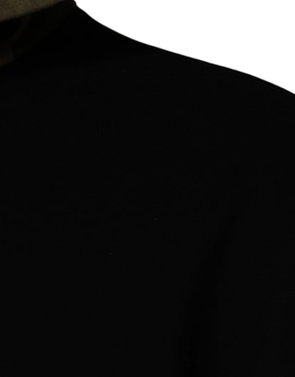 Black Camouflage Hooded Sweatshirt Sweater-Dolce & Gabbana-LabelTerrace.com