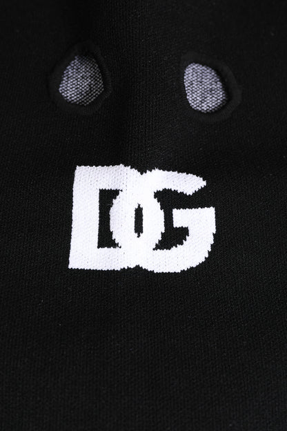 Black Cashmere Knitted Ski Mask Balaclava Hat-Dolce & Gabbana-LabelTerrace.com