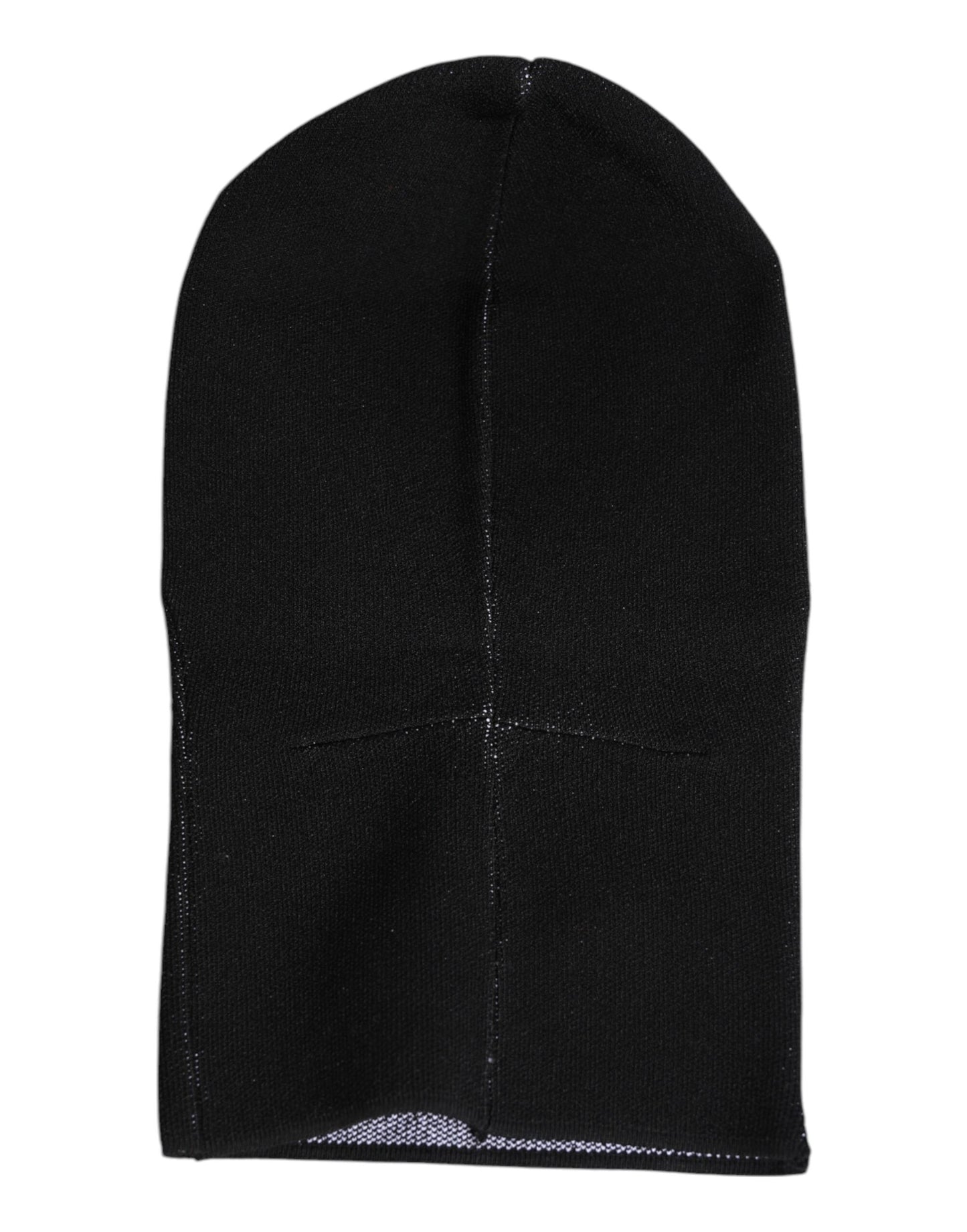 Black Cashmere Knitted Ski Mask Balaclava Hat-Dolce & Gabbana-LabelTerrace.com