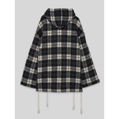Black Cashmere Men Sweater Jacket