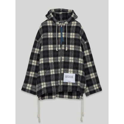Black Cashmere Men Sweater Jacket