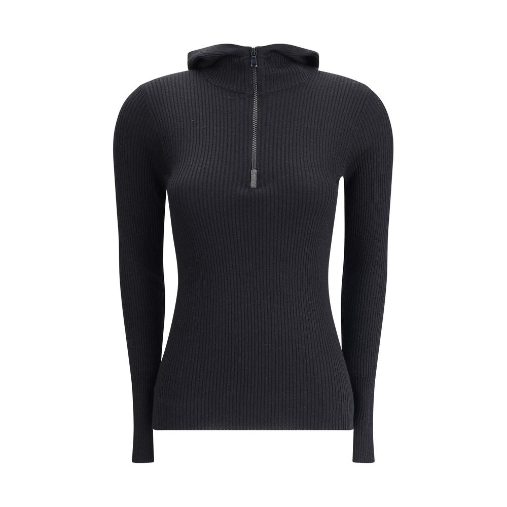 Black Cashmere Sweatshirt