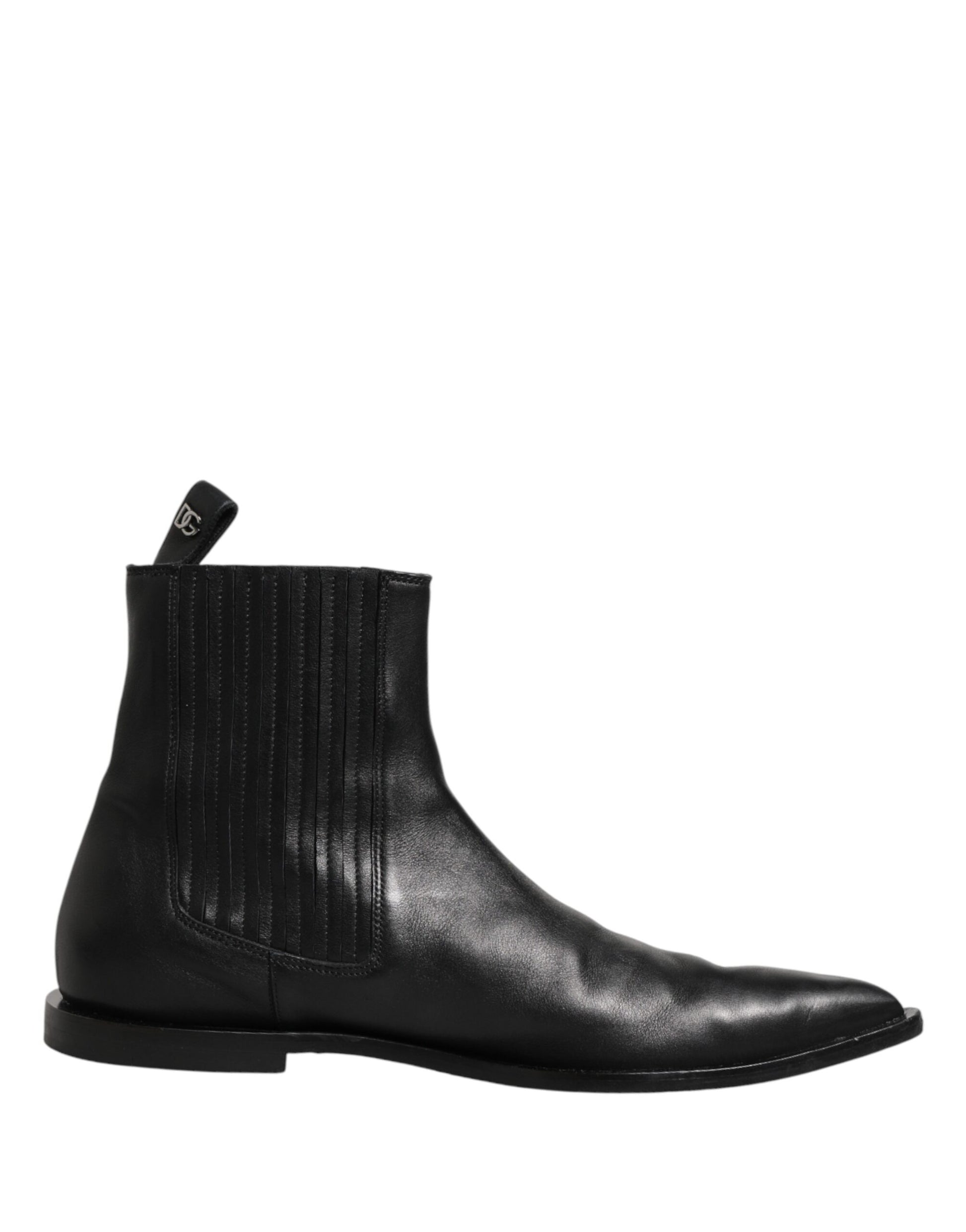 Black Chelsea Men Short Ankle Boots Shoes