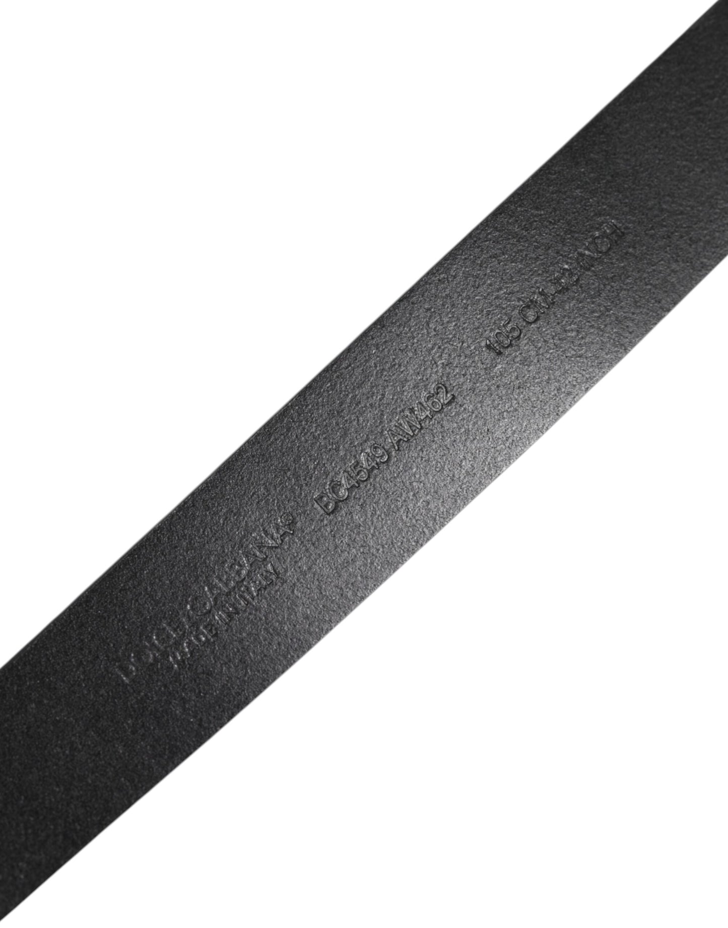 Black Classic Leather Metal Buckle Belt-Dolce & Gabbana-LabelTerrace.com