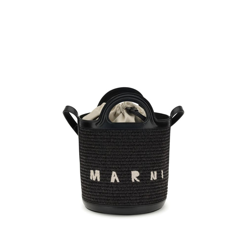 Black Cotton Backet Bag