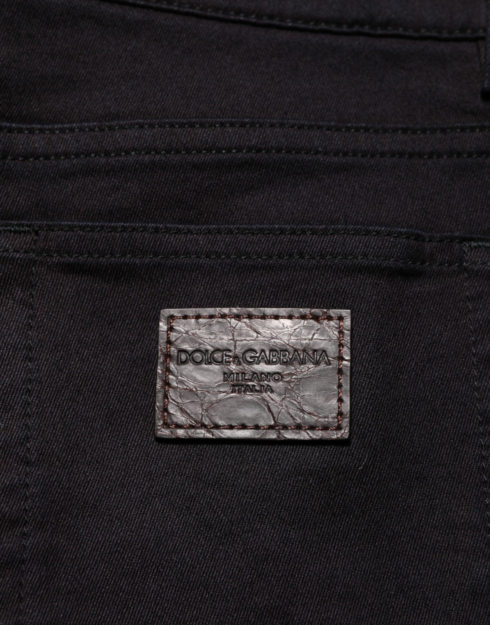 Black Cotton Blend Skinny Men Trouser Pants