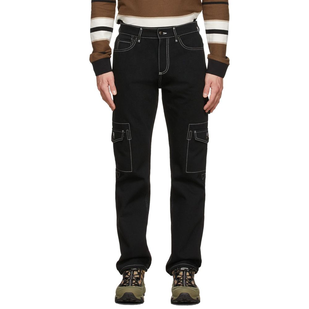 Denim Cargo Pants-Burberry-LabelTerrace.com
