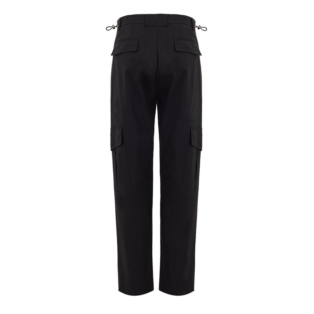 Black Cotton Cargo Pant-Dolce & Gabbana-LabelTerrace.com