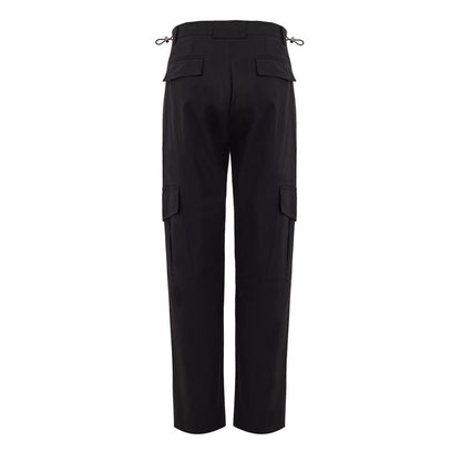 Black Cotton Cargo Pant-Dolce & Gabbana-LabelTerrace.com