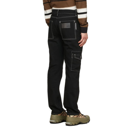 Denim Cargo Pants-Burberry-LabelTerrace.com