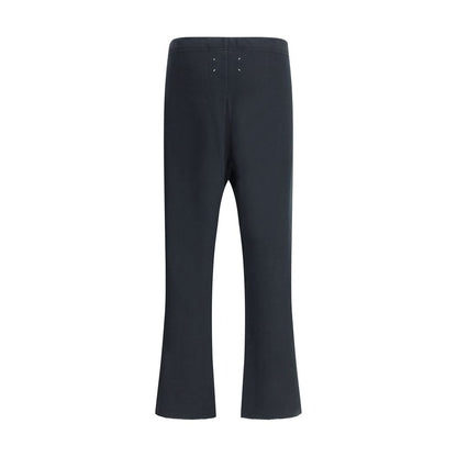 Black Cotton Casual Pants