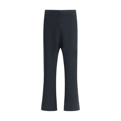Black Cotton Casual Pants