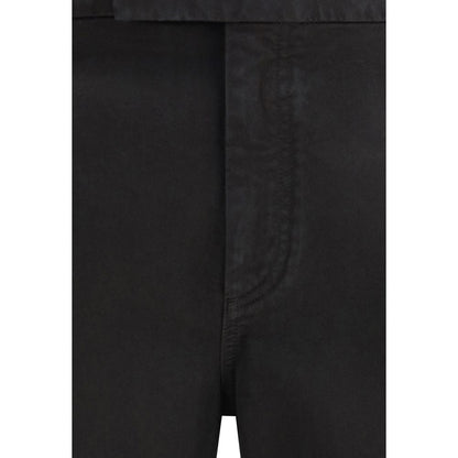 Black Cotton Dress Pants