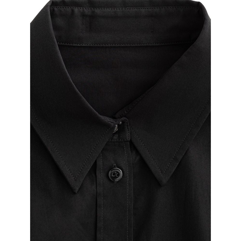 Black Cotton Shirt-Dolce & Gabbana-LabelTerrace.com